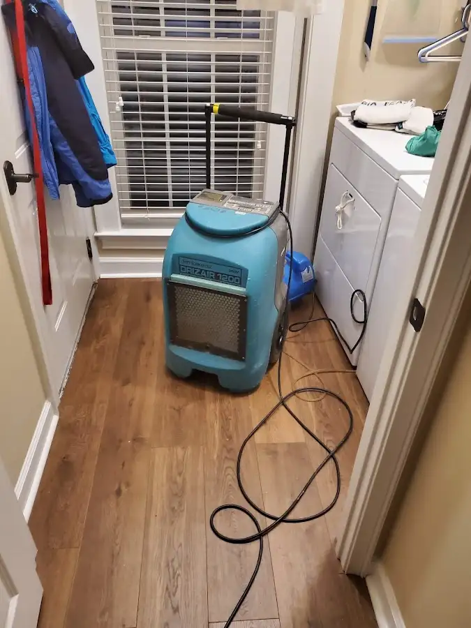 Commercial dehumidifier deployed for Flood Damage Cleanup in Barnesville