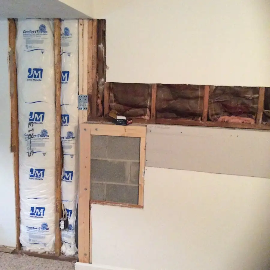 Wall insulation replacement during Contents Cleaning & Restoration in Barnesville